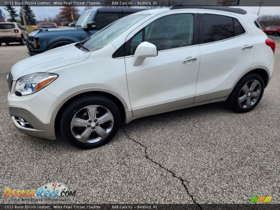 2013 Buick Encore Leather White Pearl Tricoat / Saddle Photo #21