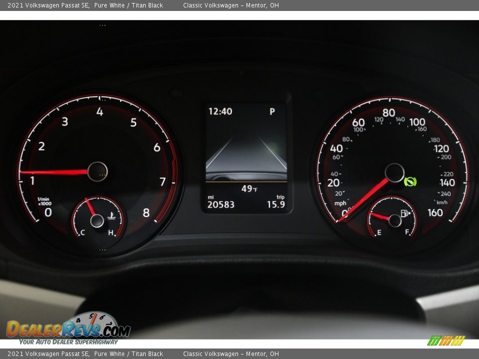 2021 Volkswagen Passat SE Pure White / Titan Black Photo #8