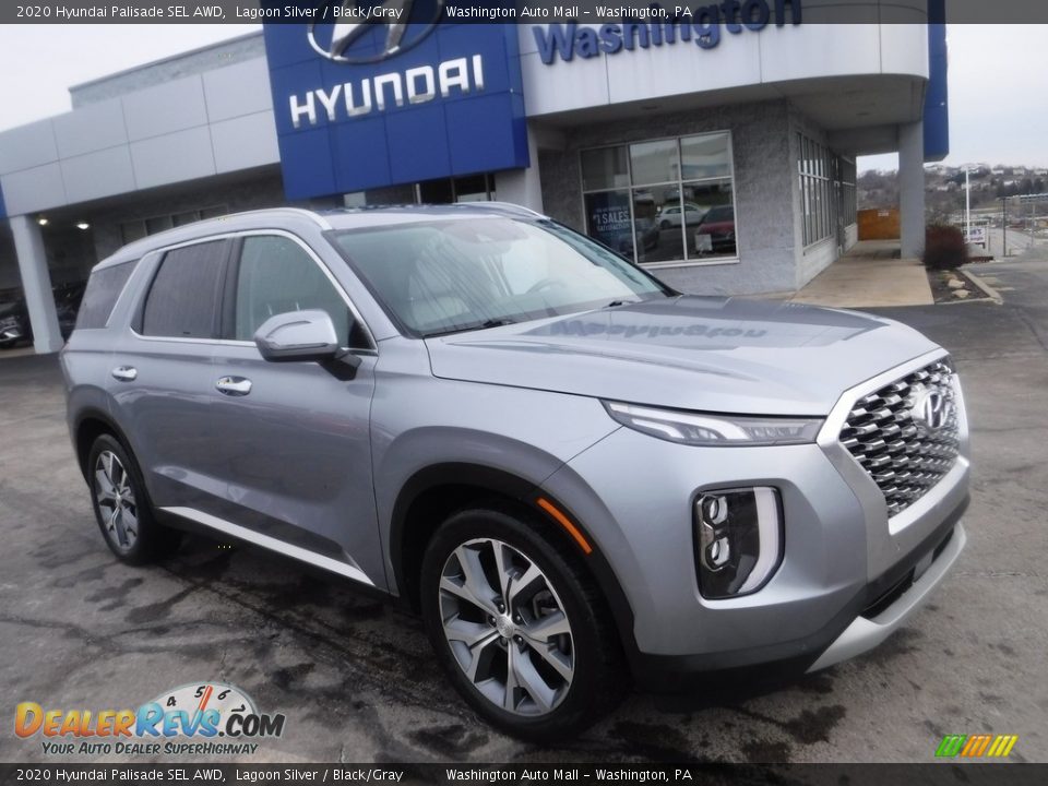 2020 Hyundai Palisade SEL AWD Lagoon Silver / Black/Gray Photo #1
