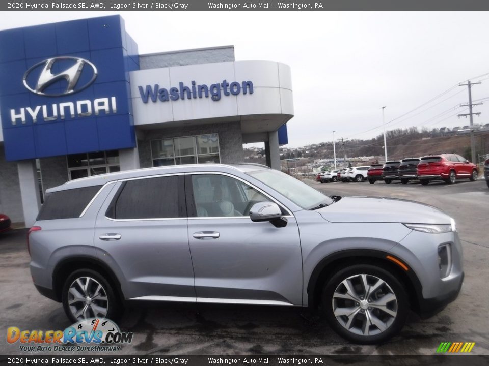 2020 Hyundai Palisade SEL AWD Lagoon Silver / Black/Gray Photo #2