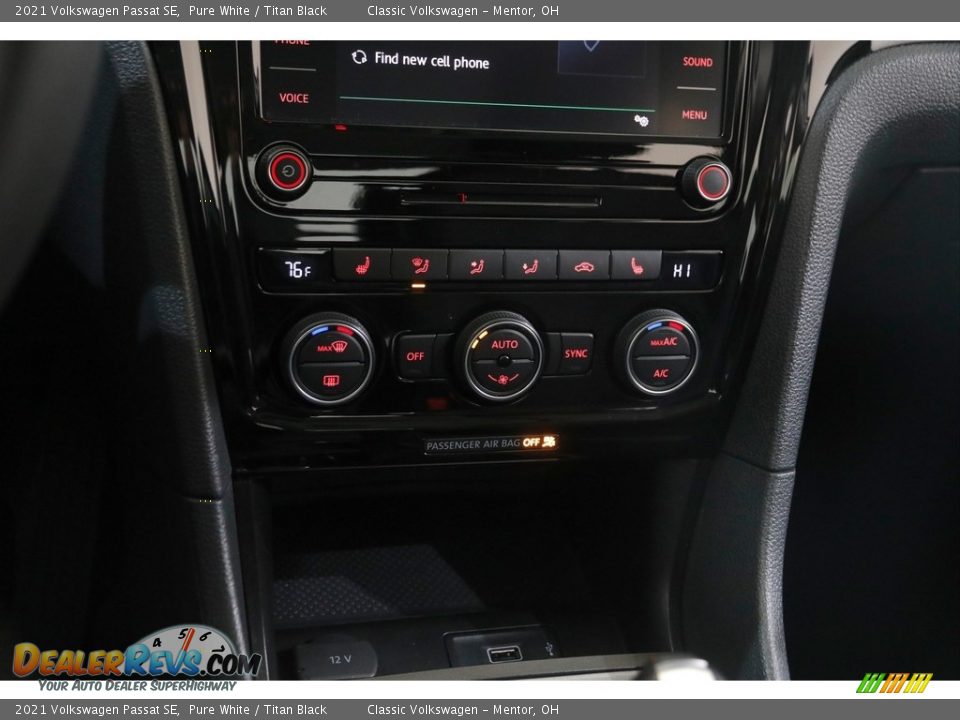 2021 Volkswagen Passat SE Pure White / Titan Black Photo #13