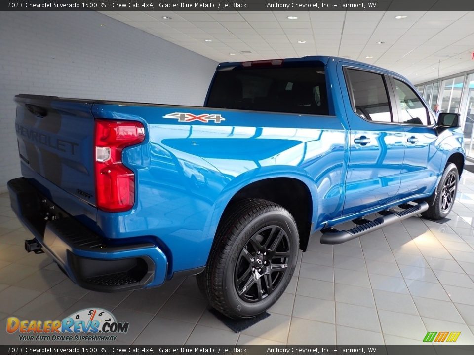 Glacier Blue Metallic 2023 Chevrolet Silverado 1500 RST Crew Cab 4x4 Photo #3