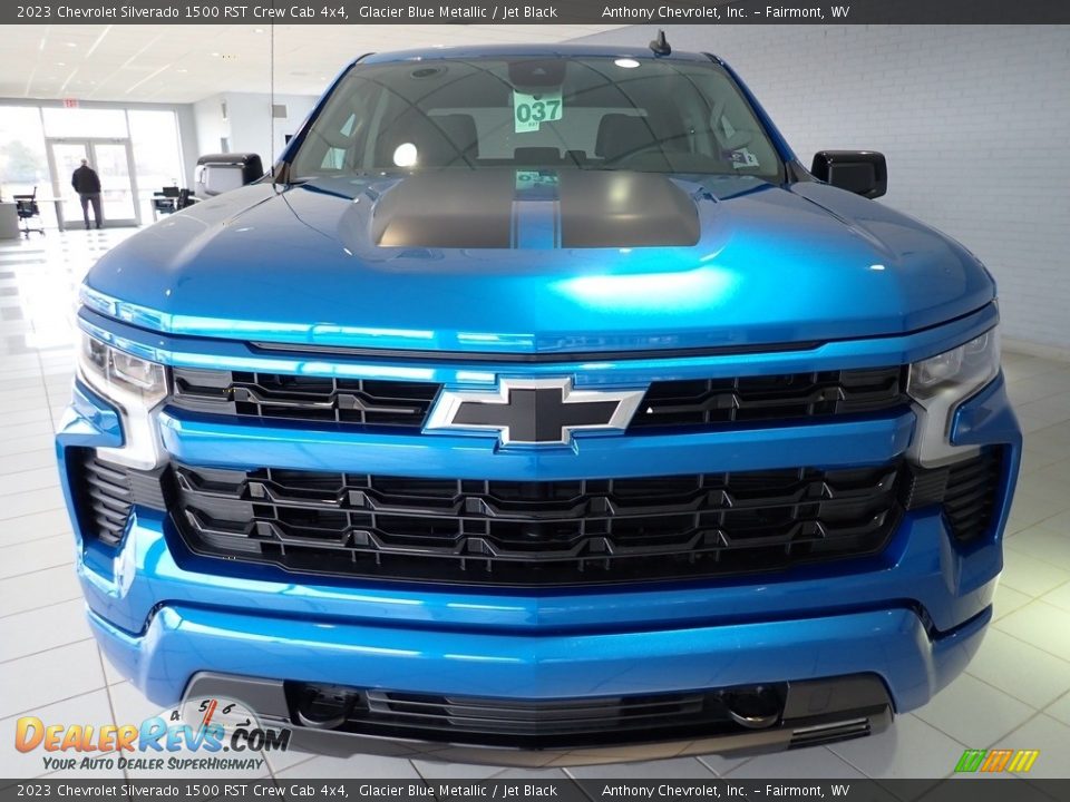 2023 Chevrolet Silverado 1500 RST Crew Cab 4x4 Glacier Blue Metallic / Jet Black Photo #9