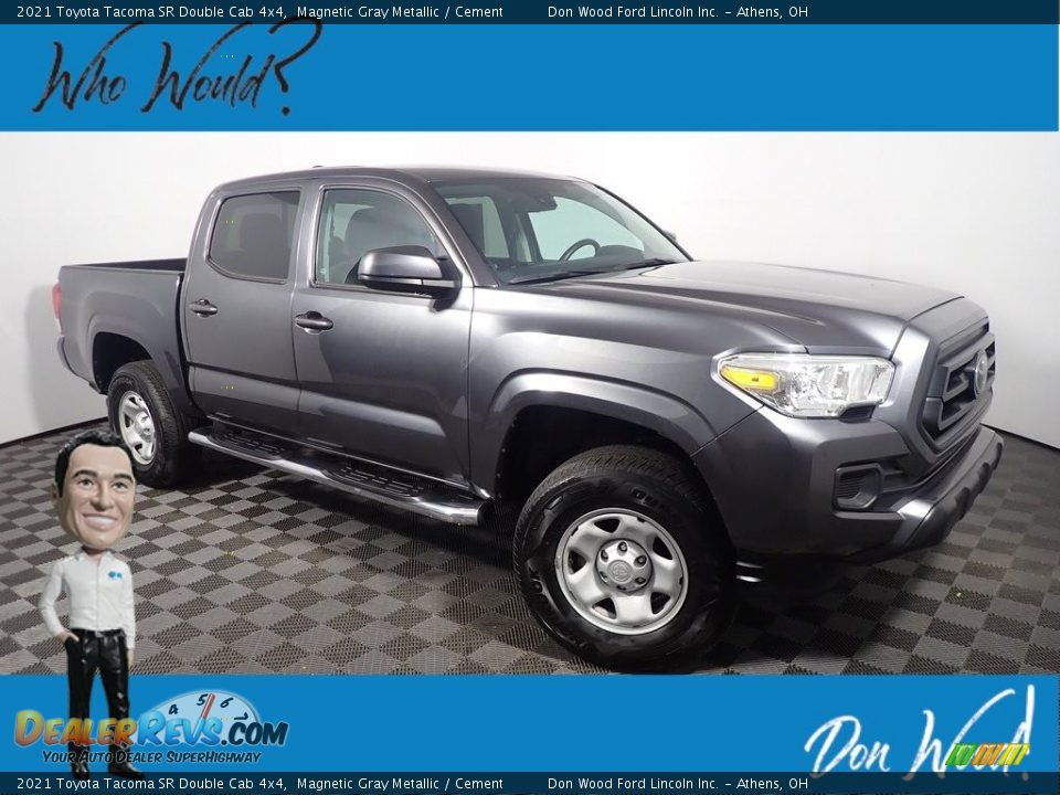2021 Toyota Tacoma SR Double Cab 4x4 Magnetic Gray Metallic / Cement Photo #1