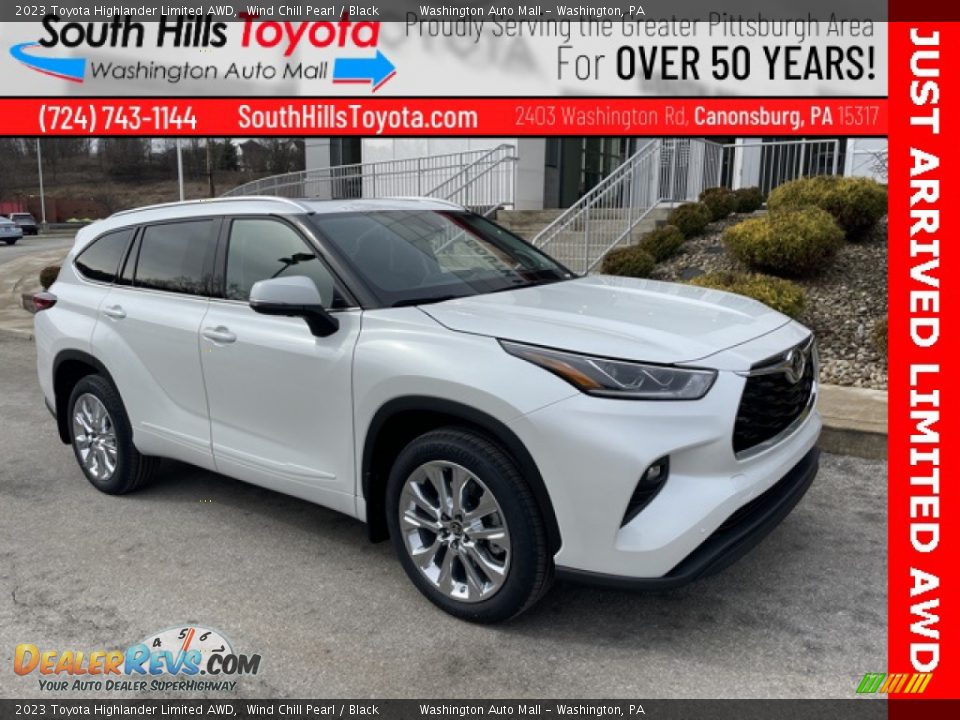 2023 Toyota Highlander Limited AWD Wind Chill Pearl / Black Photo #1