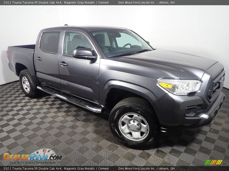 2021 Toyota Tacoma SR Double Cab 4x4 Magnetic Gray Metallic / Cement Photo #3