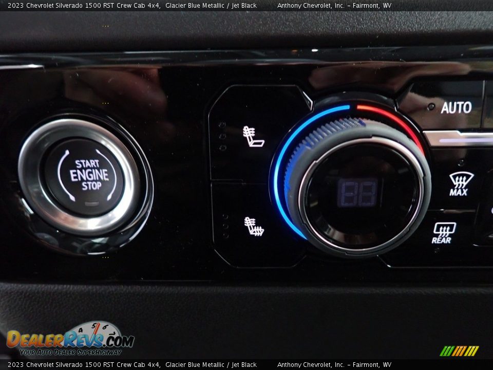 2023 Chevrolet Silverado 1500 RST Crew Cab 4x4 Glacier Blue Metallic / Jet Black Photo #18