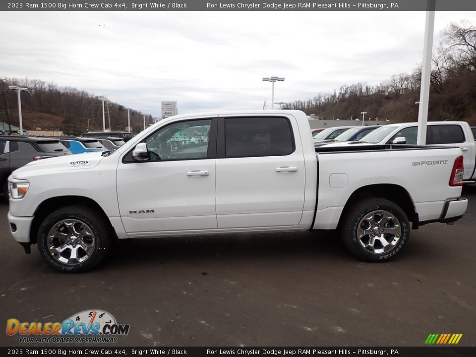 2023 Ram 1500 Big Horn Crew Cab 4x4 Bright White / Black Photo #2