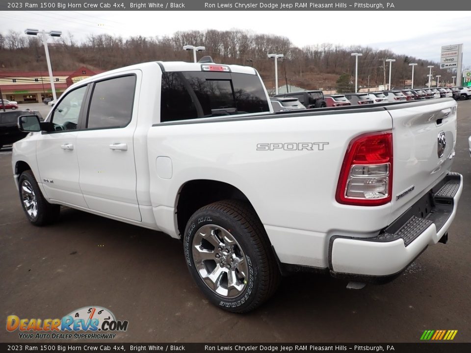 2023 Ram 1500 Big Horn Crew Cab 4x4 Bright White / Black Photo #3