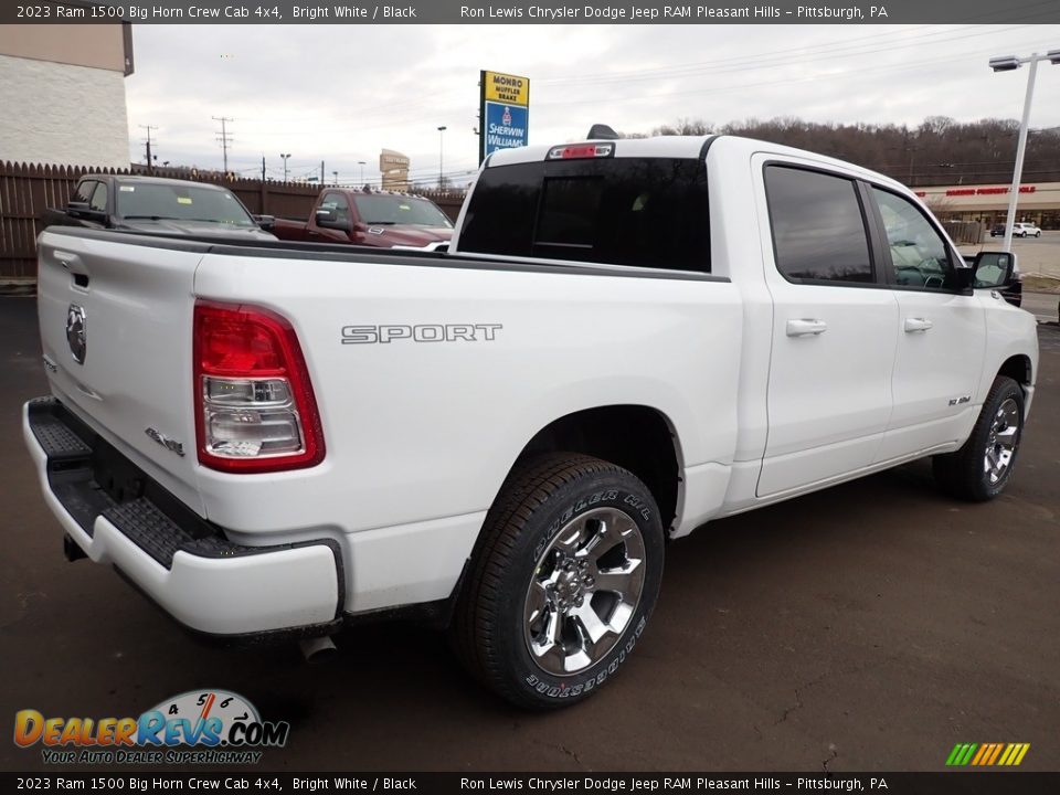 2023 Ram 1500 Big Horn Crew Cab 4x4 Bright White / Black Photo #6