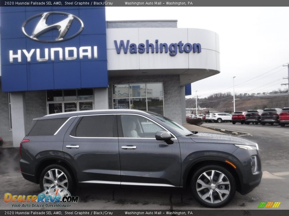 2020 Hyundai Palisade SEL AWD Steel Graphite / Black/Gray Photo #2