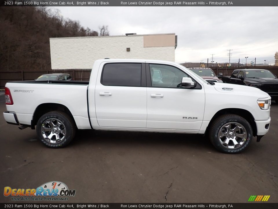 2023 Ram 1500 Big Horn Crew Cab 4x4 Bright White / Black Photo #7