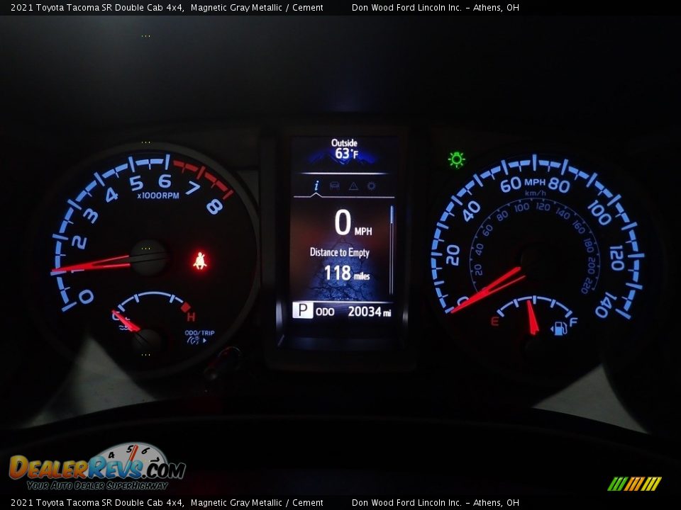 2021 Toyota Tacoma SR Double Cab 4x4 Magnetic Gray Metallic / Cement Photo #25