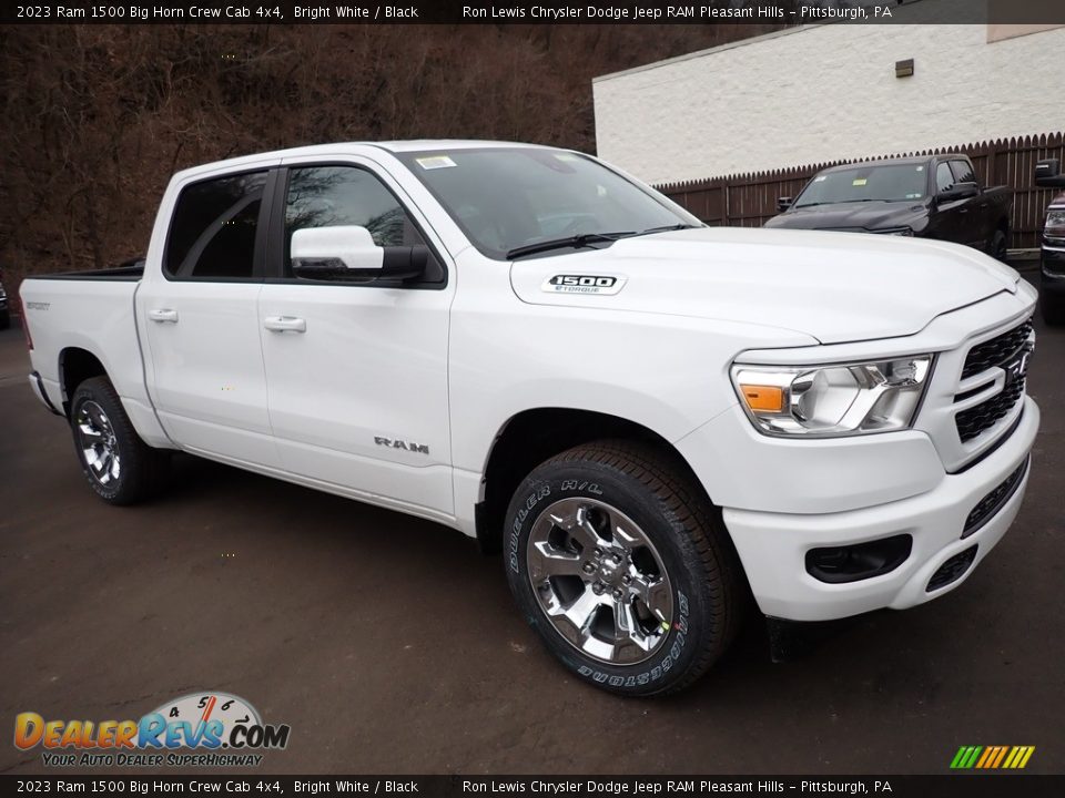 2023 Ram 1500 Big Horn Crew Cab 4x4 Bright White / Black Photo #8