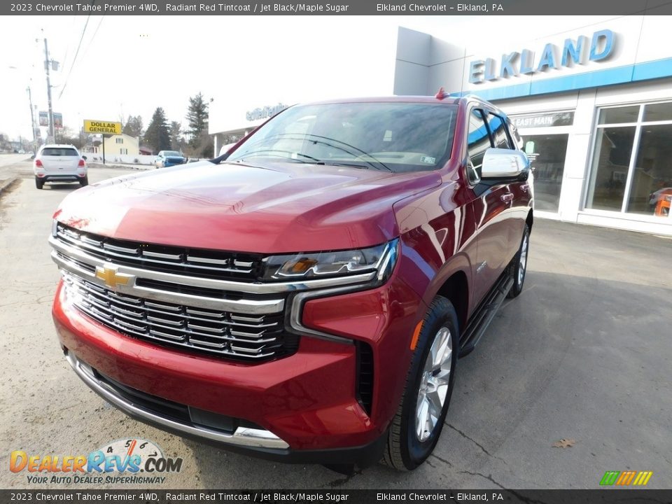 2023 Chevrolet Tahoe Premier 4WD Radiant Red Tintcoat / Jet Black/Maple Sugar Photo #2