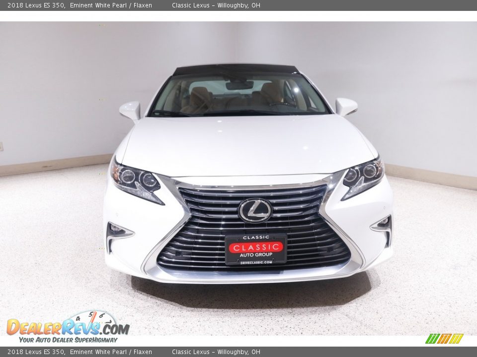 2018 Lexus ES 350 Eminent White Pearl / Flaxen Photo #2