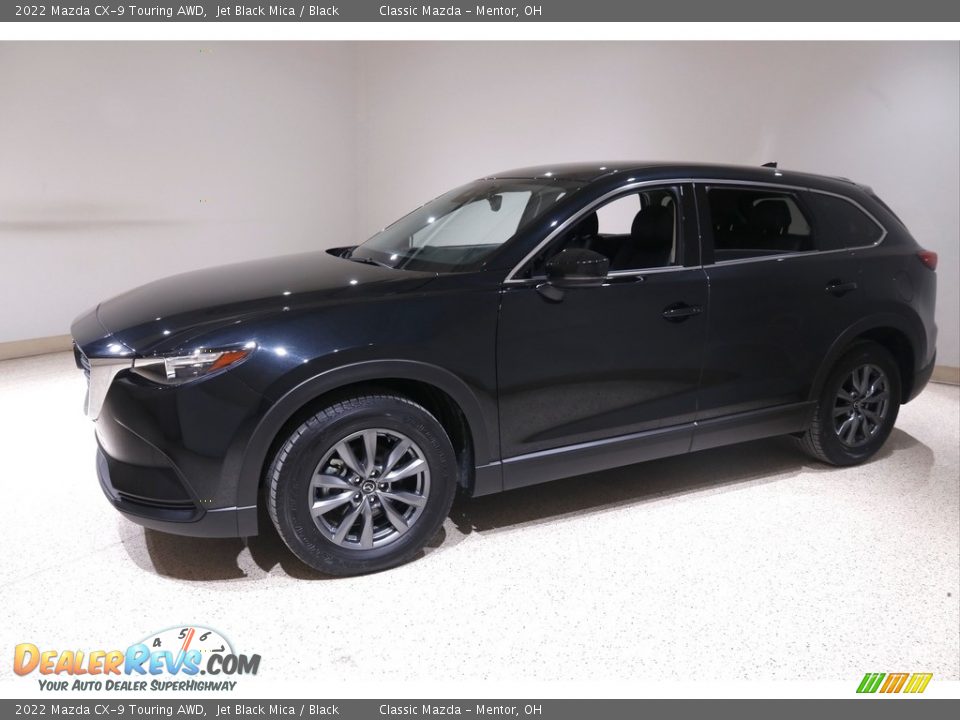 2022 Mazda CX-9 Touring AWD Jet Black Mica / Black Photo #3