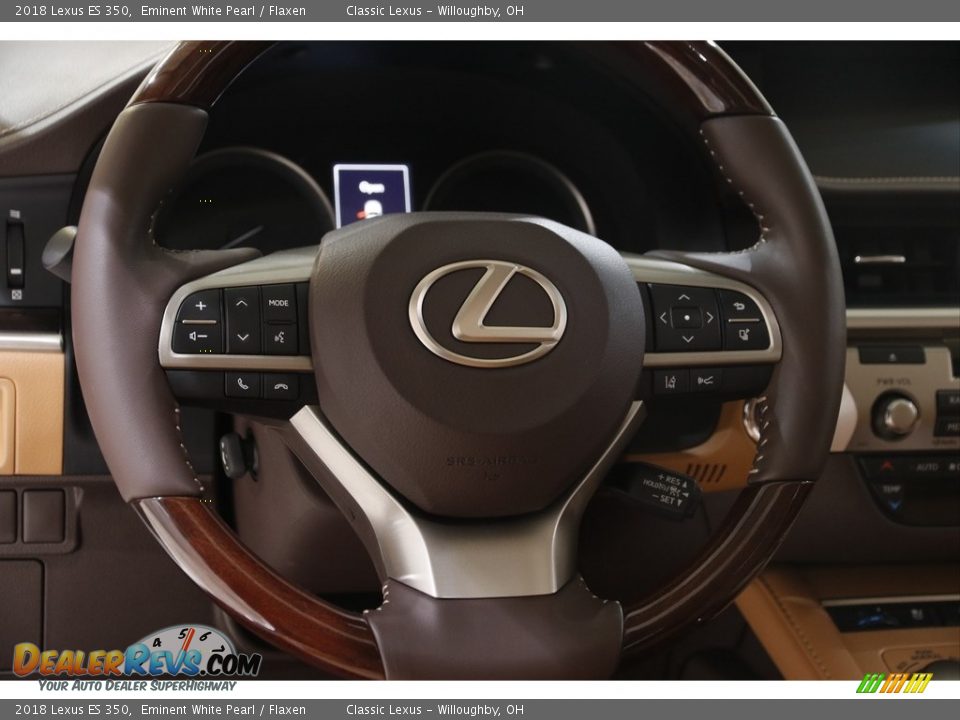 2018 Lexus ES 350 Eminent White Pearl / Flaxen Photo #7