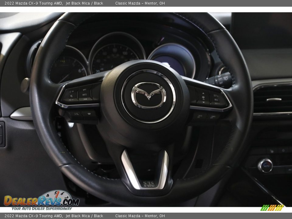 2022 Mazda CX-9 Touring AWD Jet Black Mica / Black Photo #7