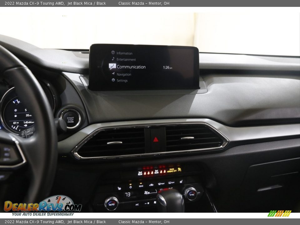 2022 Mazda CX-9 Touring AWD Jet Black Mica / Black Photo #9