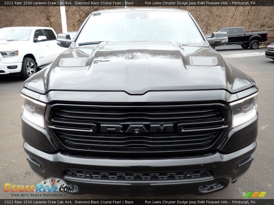 2023 Ram 1500 Laramie Crew Cab 4x4 Diamond Black Crystal Pearl / Black Photo #9