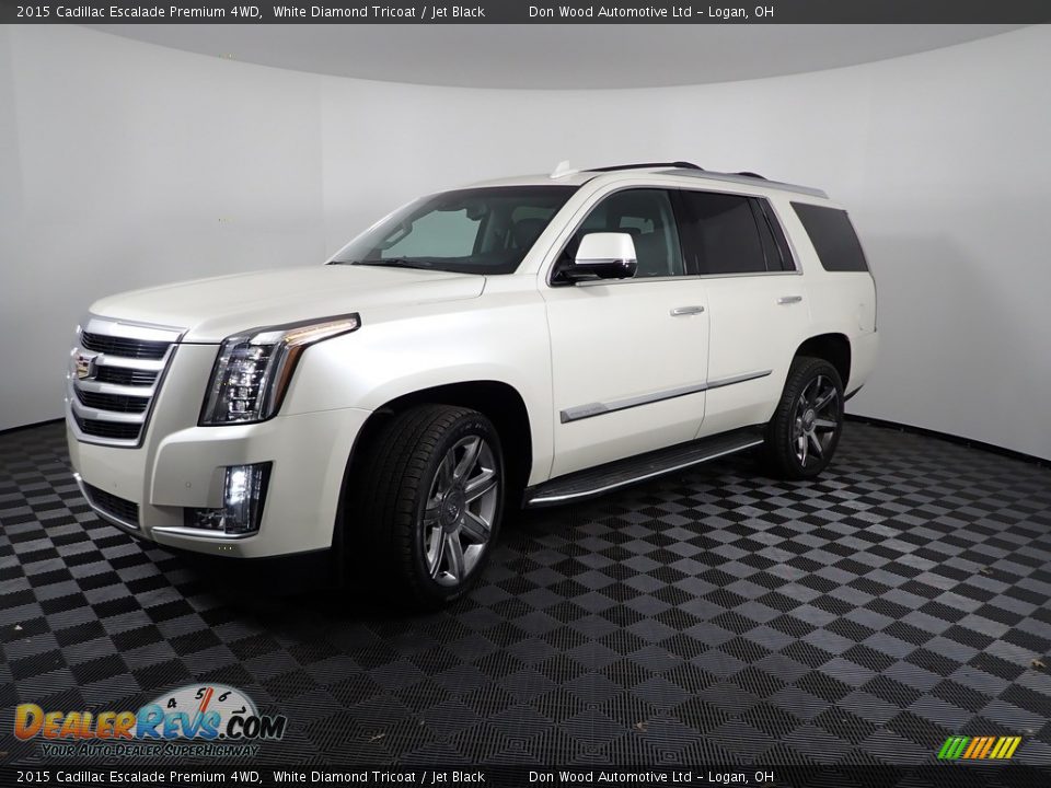 2015 Cadillac Escalade Premium 4WD White Diamond Tricoat / Jet Black Photo #9