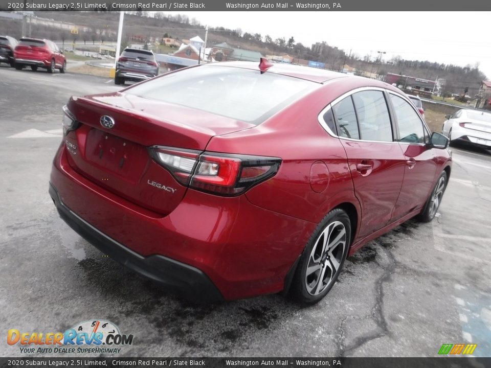 2020 Subaru Legacy 2.5i Limited Crimson Red Pearl / Slate Black Photo #11