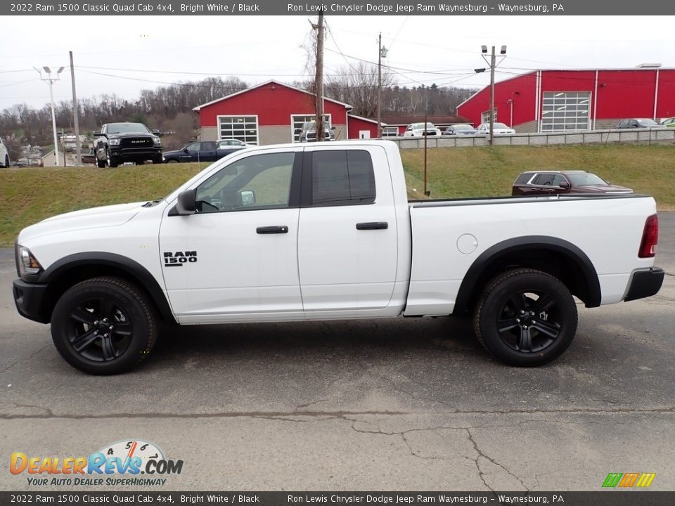 Bright White 2022 Ram 1500 Classic Quad Cab 4x4 Photo #2