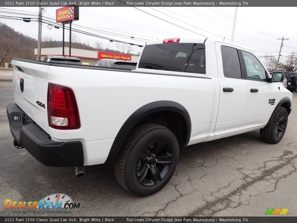 2022 Ram 1500 Classic Quad Cab 4x4 Bright White / Black Photo #6