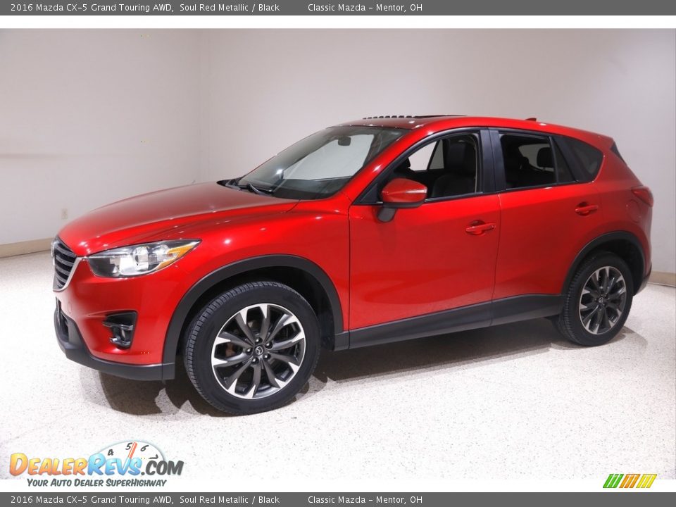 2016 Mazda CX-5 Grand Touring AWD Soul Red Metallic / Black Photo #3