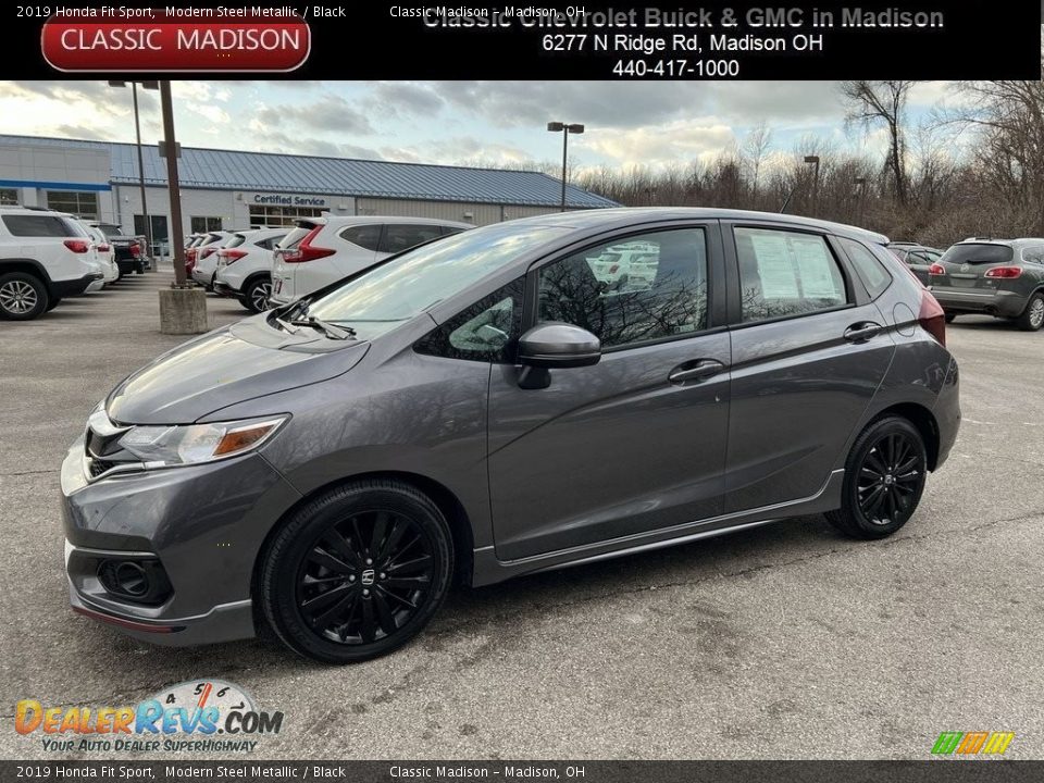 2019 Honda Fit Sport Modern Steel Metallic / Black Photo #1