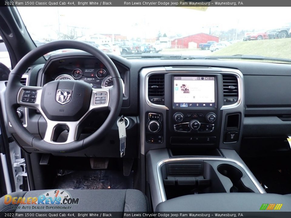 2022 Ram 1500 Classic Quad Cab 4x4 Bright White / Black Photo #13