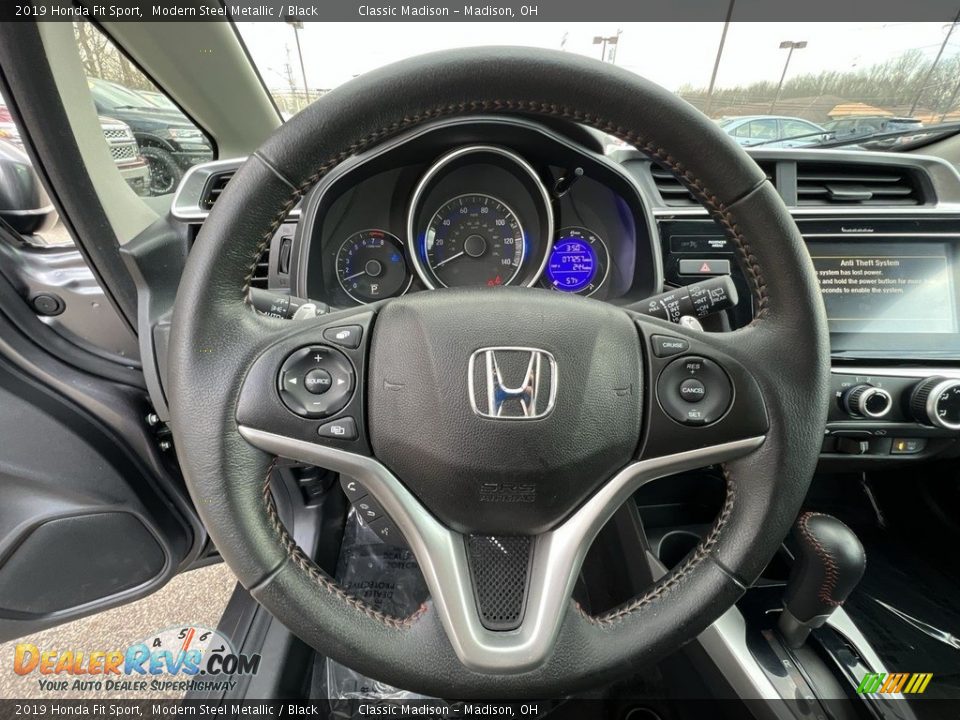 2019 Honda Fit Sport Modern Steel Metallic / Black Photo #9