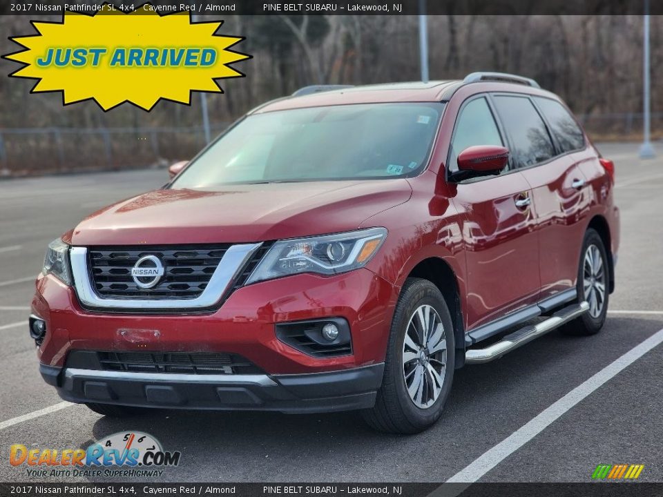 2017 Nissan Pathfinder SL 4x4 Cayenne Red / Almond Photo #1