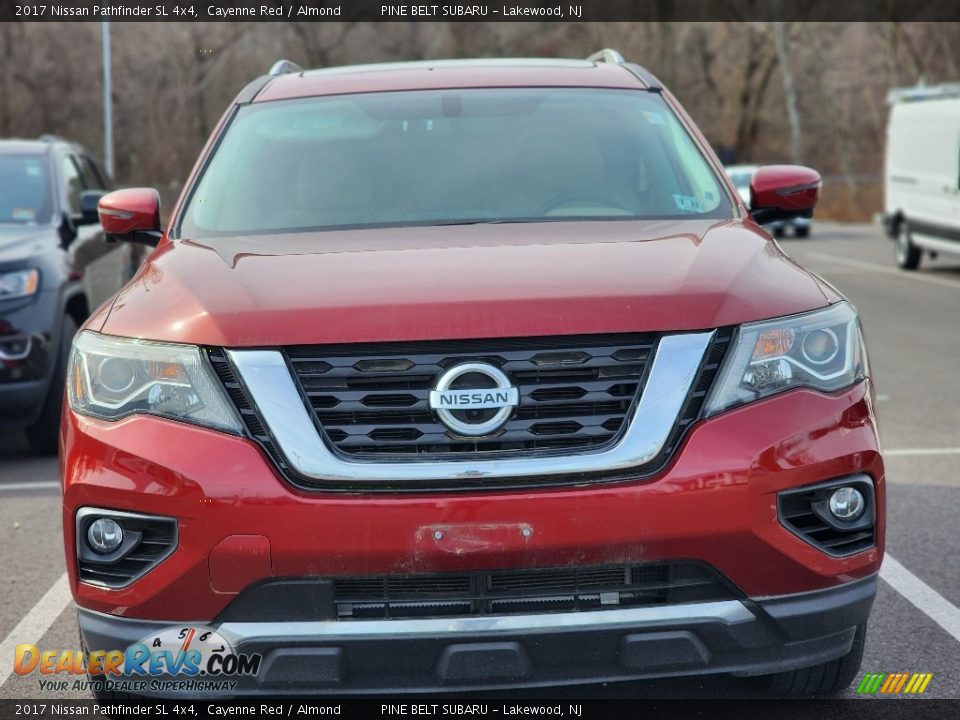 2017 Nissan Pathfinder SL 4x4 Cayenne Red / Almond Photo #2