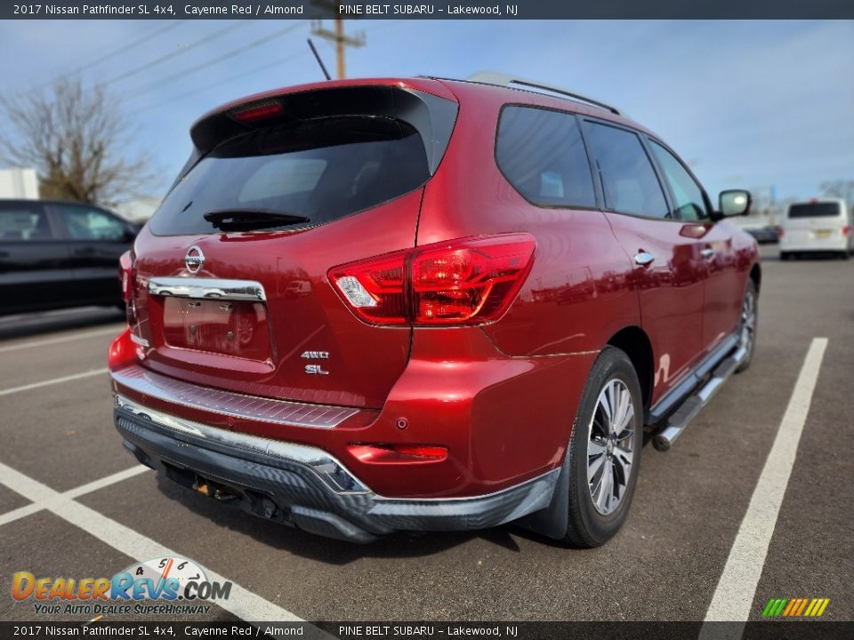 2017 Nissan Pathfinder SL 4x4 Cayenne Red / Almond Photo #6