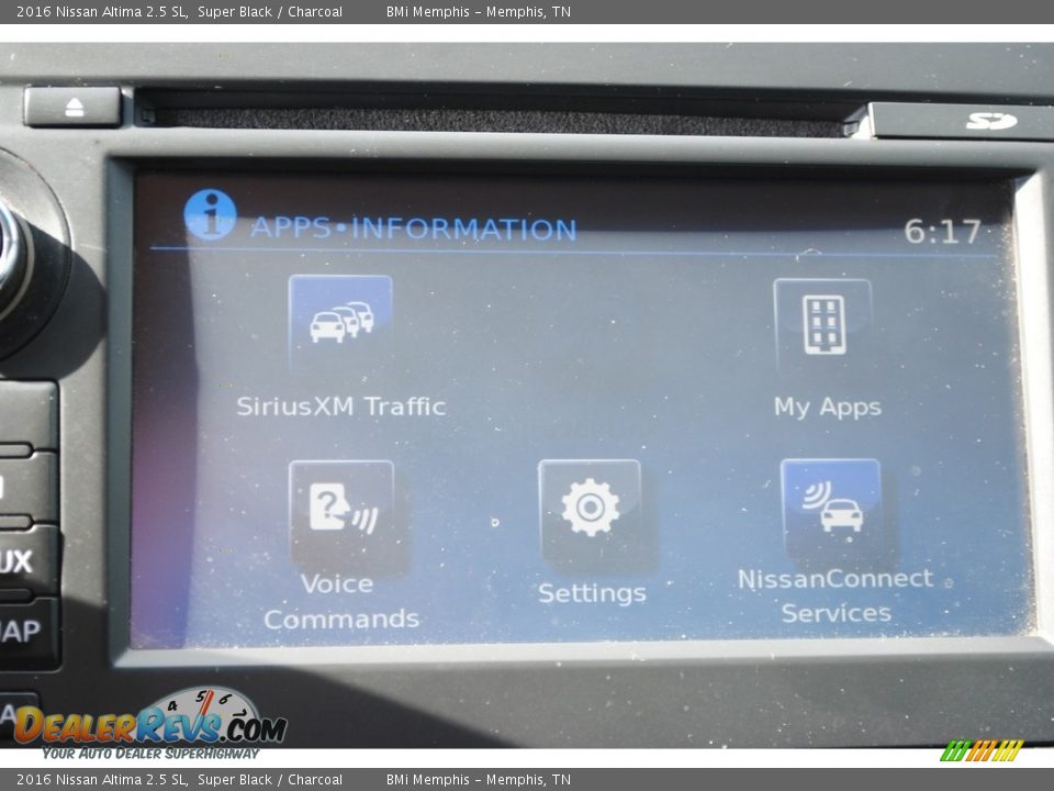 2016 Nissan Altima 2.5 SL Super Black / Charcoal Photo #17
