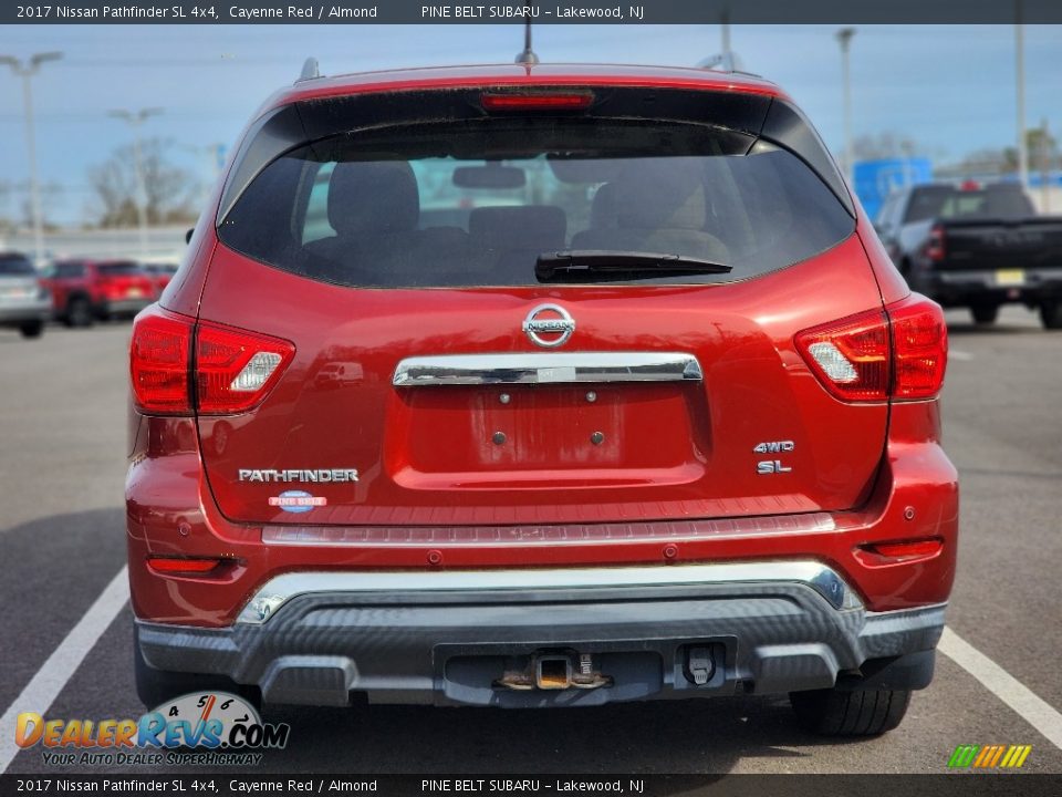 2017 Nissan Pathfinder SL 4x4 Cayenne Red / Almond Photo #7