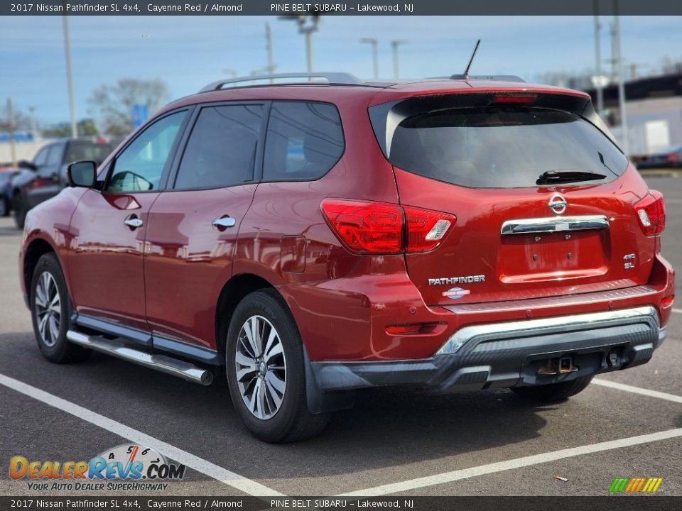 2017 Nissan Pathfinder SL 4x4 Cayenne Red / Almond Photo #8