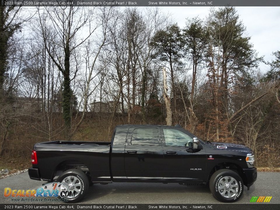 Diamond Black Crystal Pearl 2023 Ram 2500 Laramie Mega Cab 4x4 Photo #5