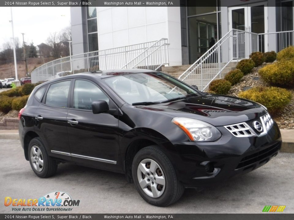 2014 Nissan Rogue Select S Super Black / Black Photo #1