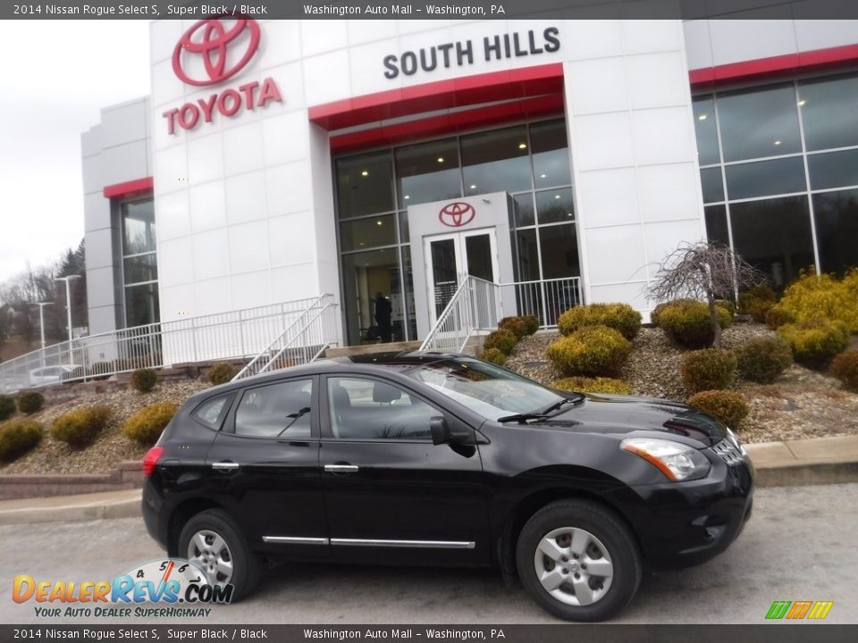 2014 Nissan Rogue Select S Super Black / Black Photo #2