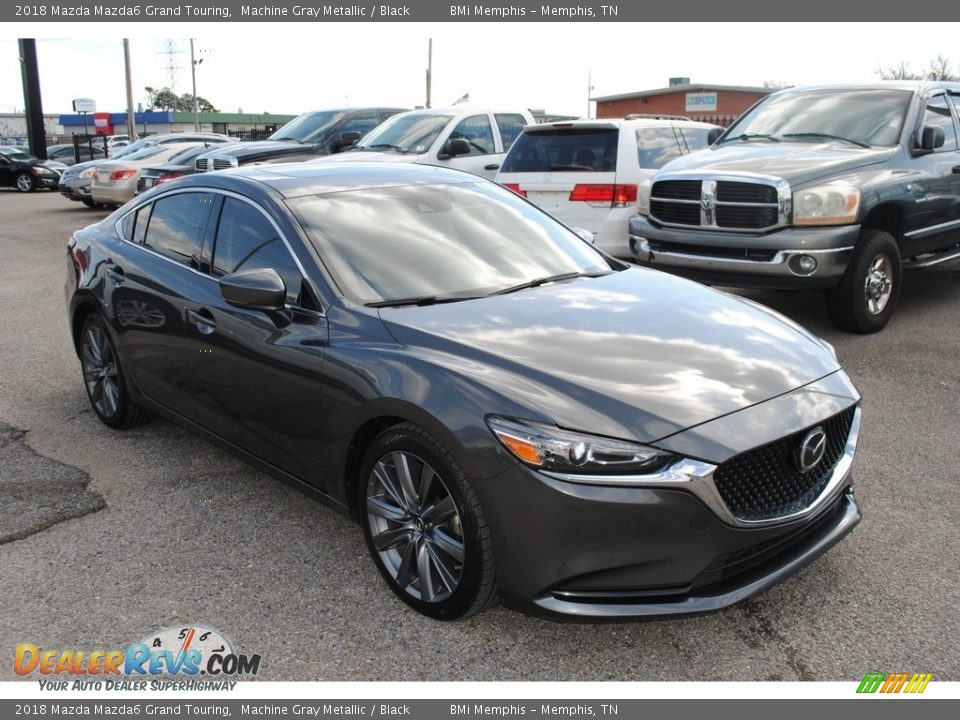 2018 Mazda Mazda6 Grand Touring Machine Gray Metallic / Black Photo #7