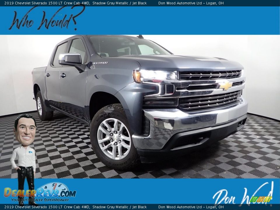 2019 Chevrolet Silverado 1500 LT Crew Cab 4WD Shadow Gray Metallic / Jet Black Photo #1