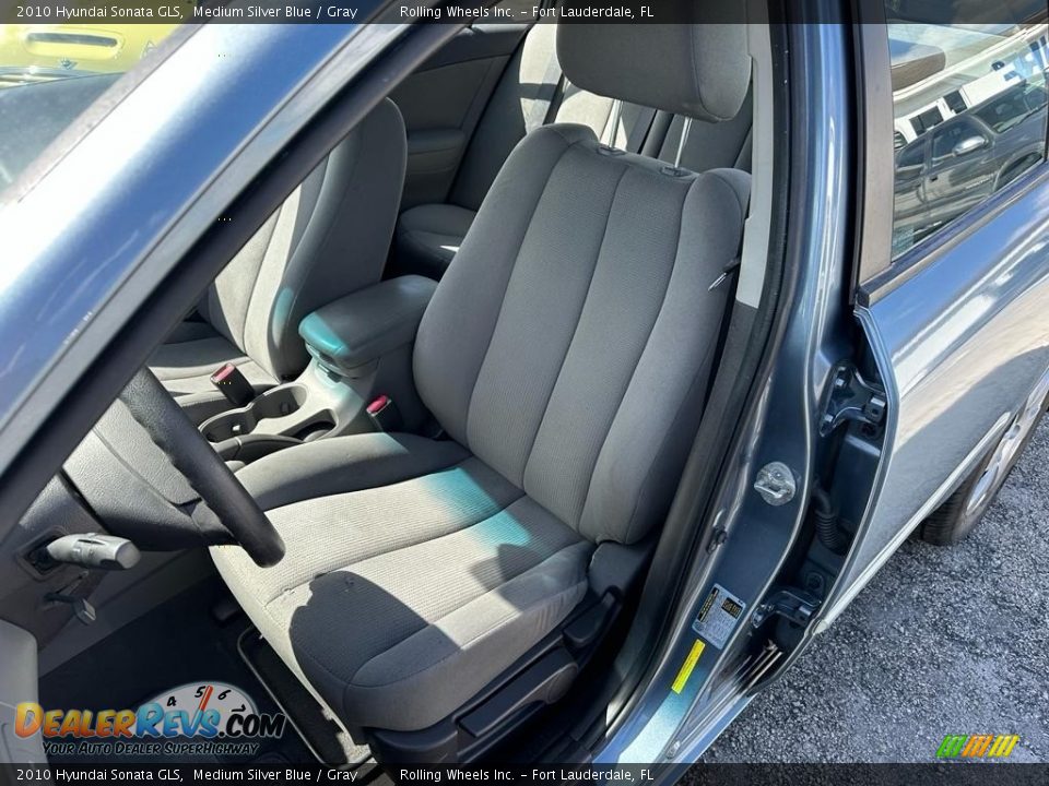 2010 Hyundai Sonata GLS Medium Silver Blue / Gray Photo #16