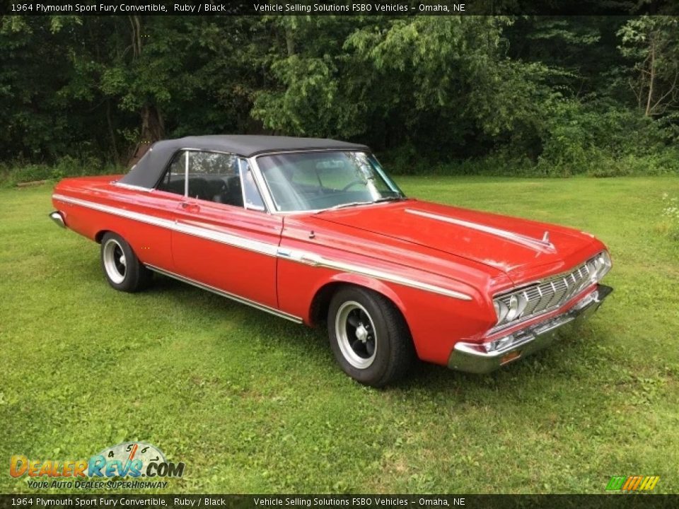 Front 3/4 View of 1964 Plymouth Sport Fury Convertible Photo #2