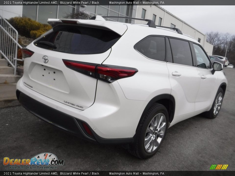 2021 Toyota Highlander Limited AWD Blizzard White Pearl / Black Photo #18