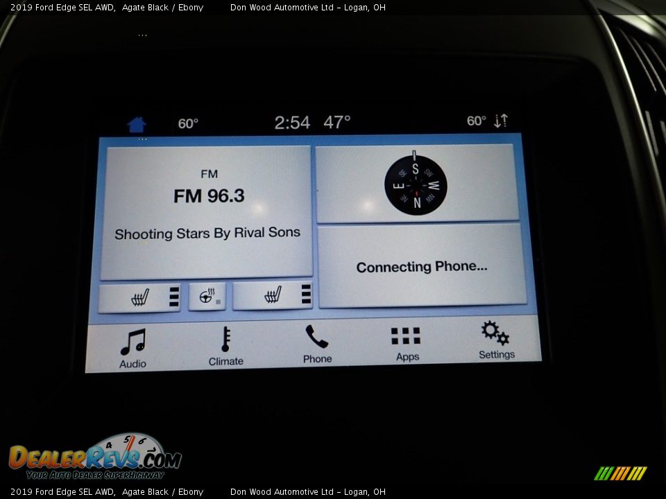 2019 Ford Edge SEL AWD Agate Black / Ebony Photo #2