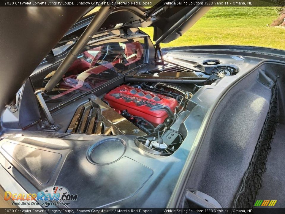 2020 Chevrolet Corvette Stingray Coupe Shadow Gray Metallic / Morello Red Dipped Photo #6