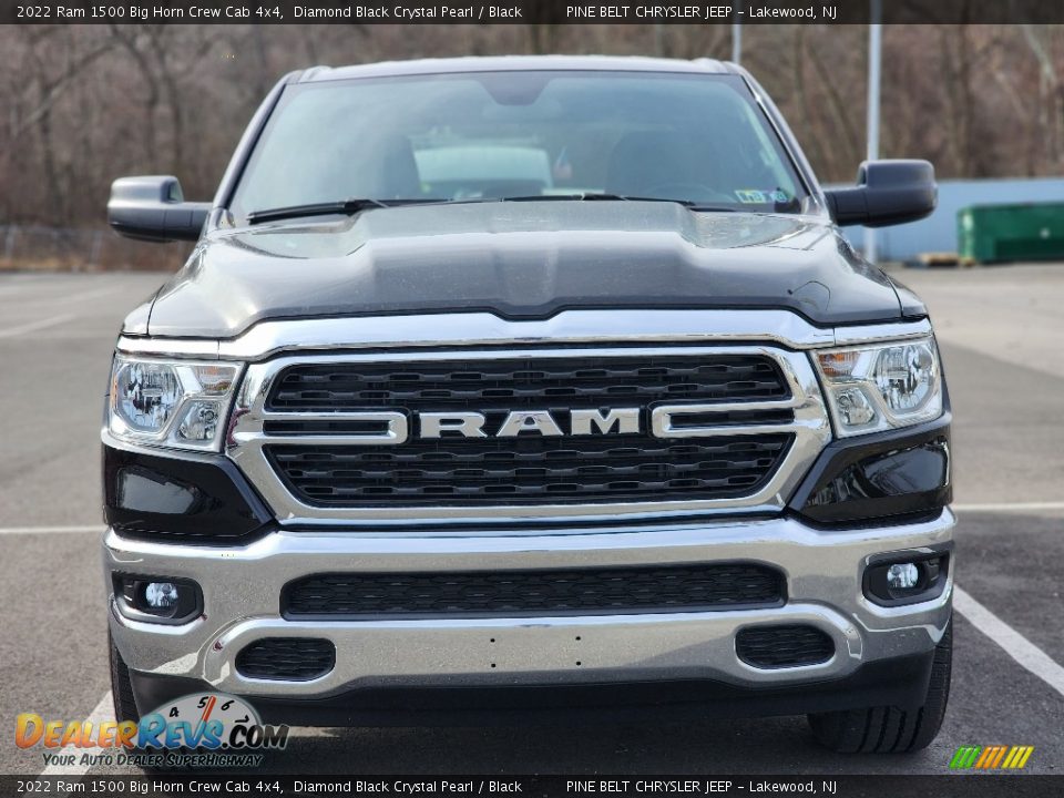 2022 Ram 1500 Big Horn Crew Cab 4x4 Diamond Black Crystal Pearl / Black Photo #2